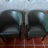 Pair of leather armchairs, Moroso - Italy, designer Antonio Citterio 1988