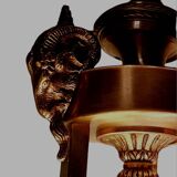 Lampe à suspension en albâtre bronze Mariner Royal Heritage 18694