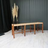 Ancient straw bench