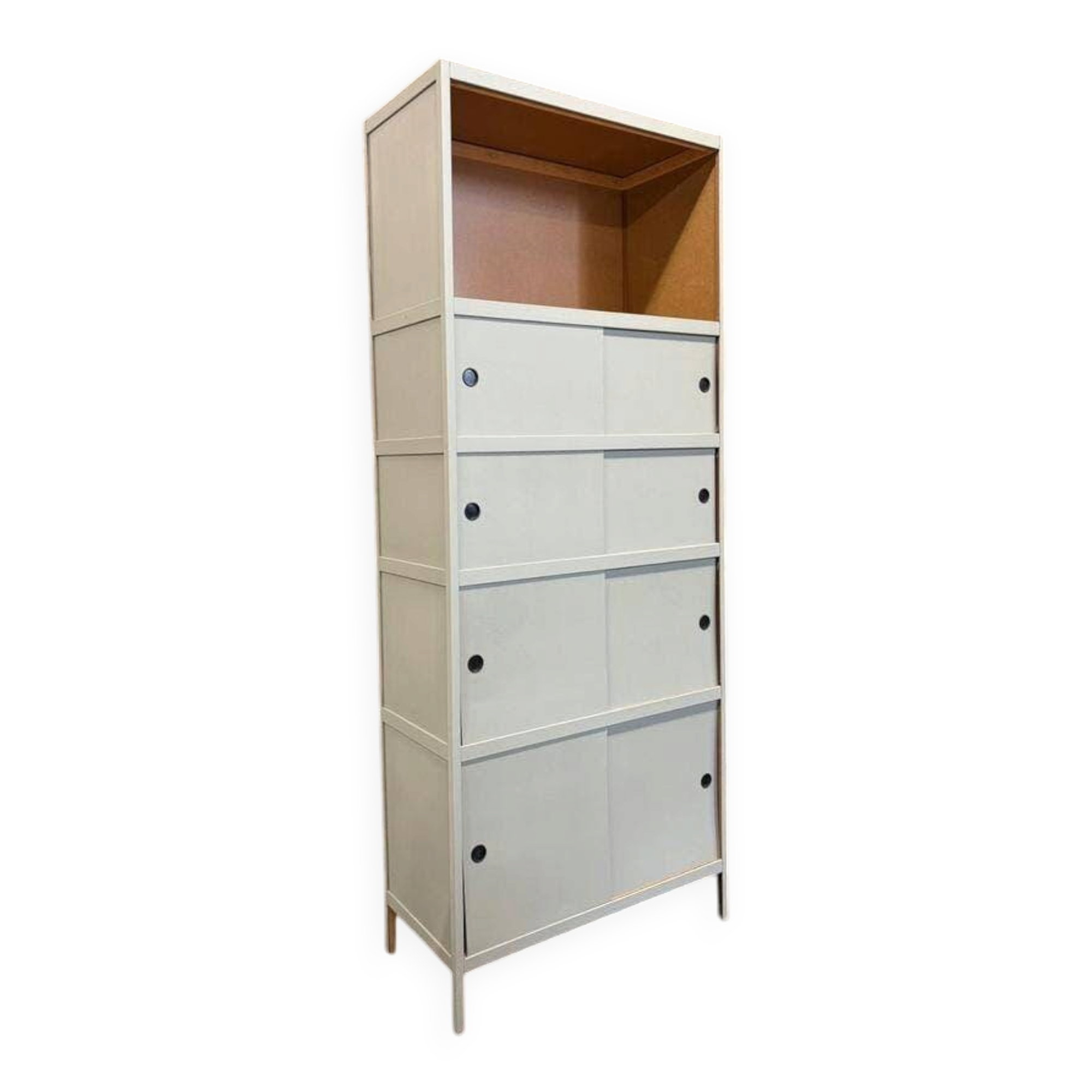 Vintage grey Kewlox wardrobe / shelf