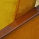 Mid-century yellow velvet sofa daybed, 1960s