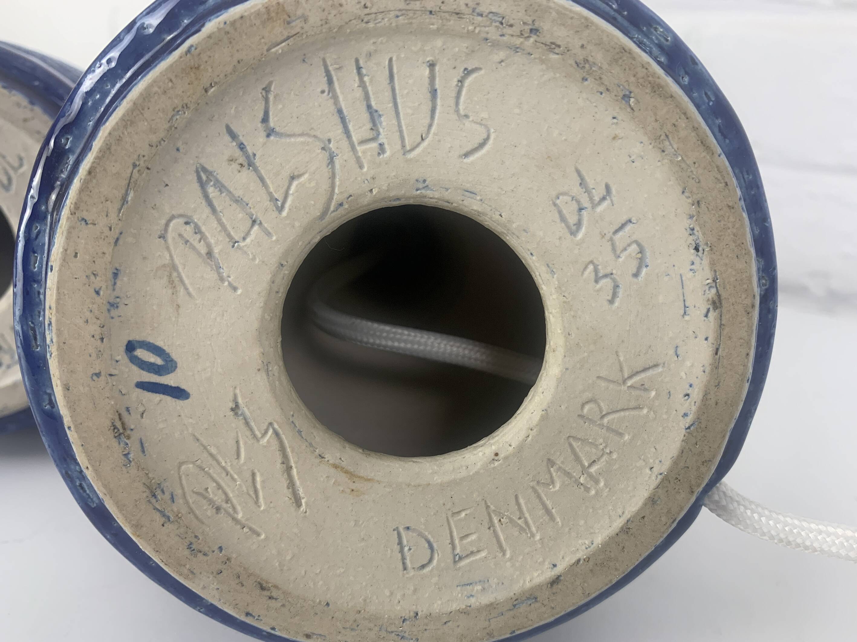 Pair of ceramic table lamps, Palshus, Per Linnemann-Schmidt