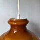 Vintage hanging lamp brown, pendant light, 70's interior