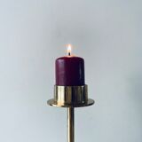 Golden brass candle door