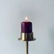 Golden brass candle door