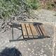 Chaise de jardin pliante bois et fer forgé