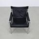 Lounge Chair in Leather and Chrome by Johanson Design Sweden, 1970s