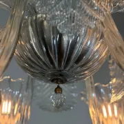 Venetian Art Deco chandelier made of Murano glass, circa 1930.