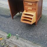 Vintage desk 2 drawers 1 locker