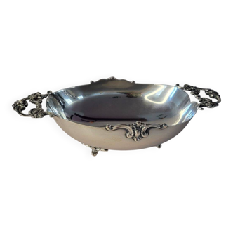Italian 800 Silver Oval Footed Bowl