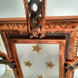 Rectangular chandelier 8 petitot