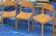 Three vintage beech chairs Rainer SHELL SCHLAPP MOBEL