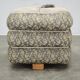 1930s Czech Art Deco Walnut Upholstered Footstool Ottoman