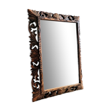 Carved wooden mirror