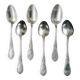 Box of 6 teaspoons in silver-plated Louis XV style