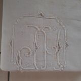 Old cloth with important monogram, and days.
