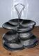 Retro display stand in silver-plated metal – 1960s design