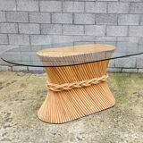 Table à manger en rotin, 'Wheat Sheaf' par McGuire