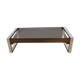 Coffee table in aluminum and rosewood from Calude Gaillard. Roset Line. 1970