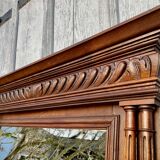 Rectangular mirror, wooden trumeau 120x139