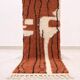 Tapis berbère tissé main traditionnelle taille 1/2 m