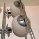 2 double chrome and opaline glass wall lamps 1960