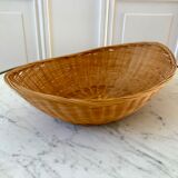 Oval wicker basket 70s