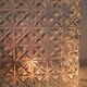 Ceiling lamp wall lamp square window in chiseled glass from the 60s and 70s