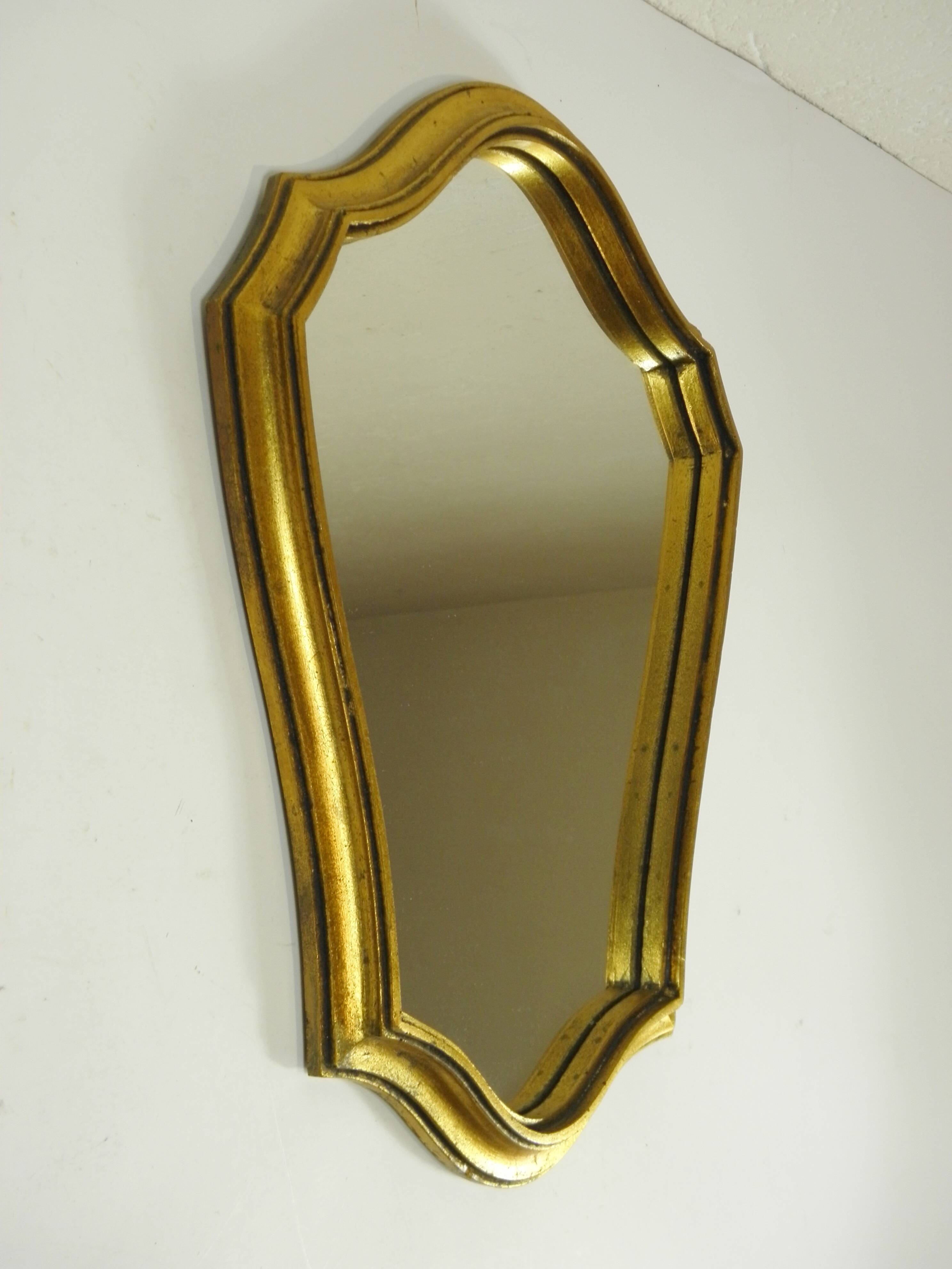 Golden mirror 39 x 28 cm