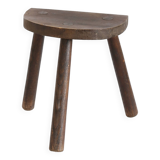 Solid wood tripod stool