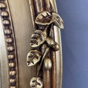 Napoleon III Gilded Wood Oval Mirror