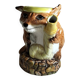 Théière anglaise renard cottagecore vintage Staffordshire céramique