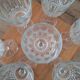Verres à vin vintage en verre ciselé