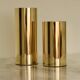 Pair of Norwegian brass candlesticks from the mid-century by Colseth.