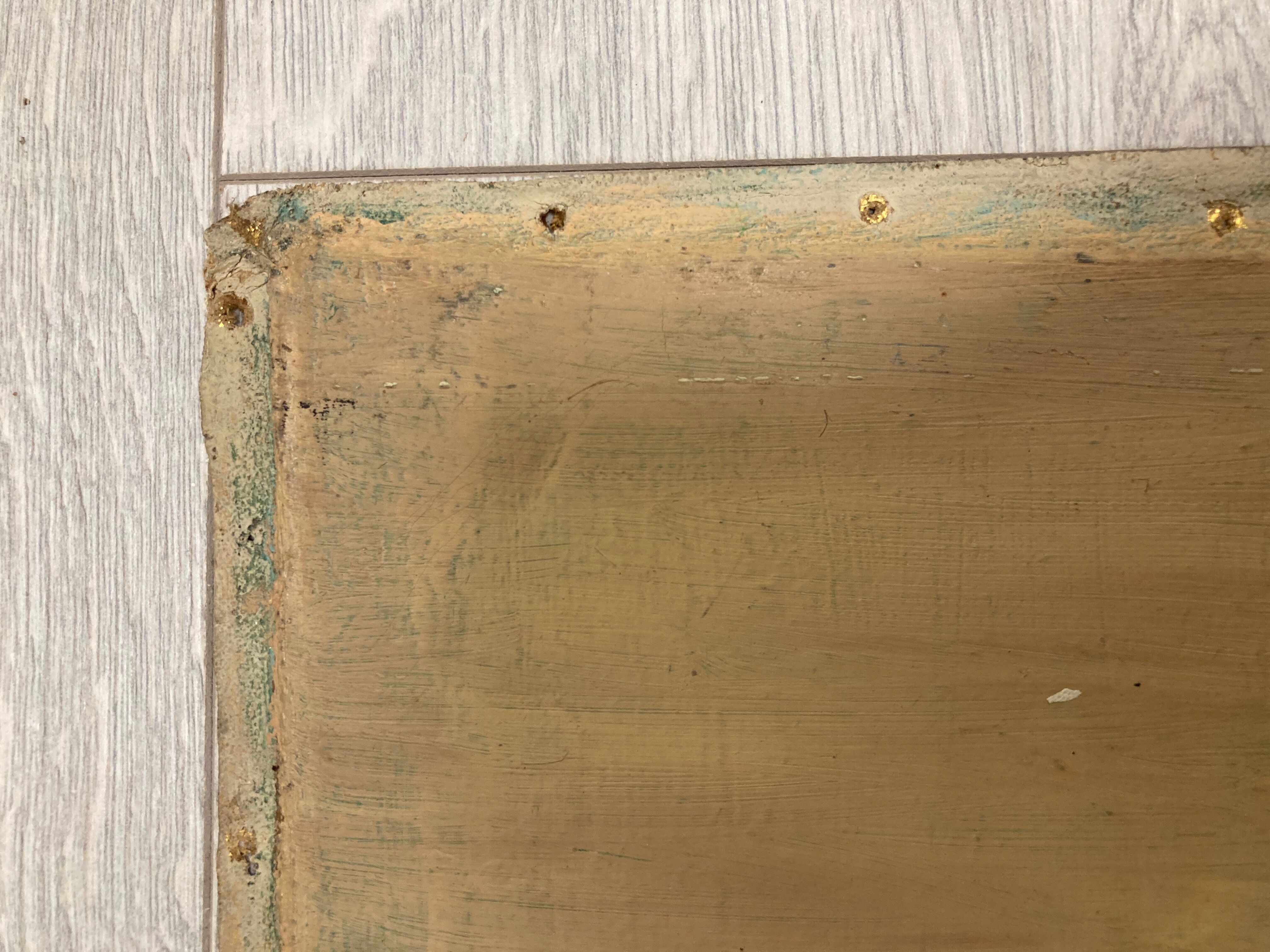 Oil on ancient canvas