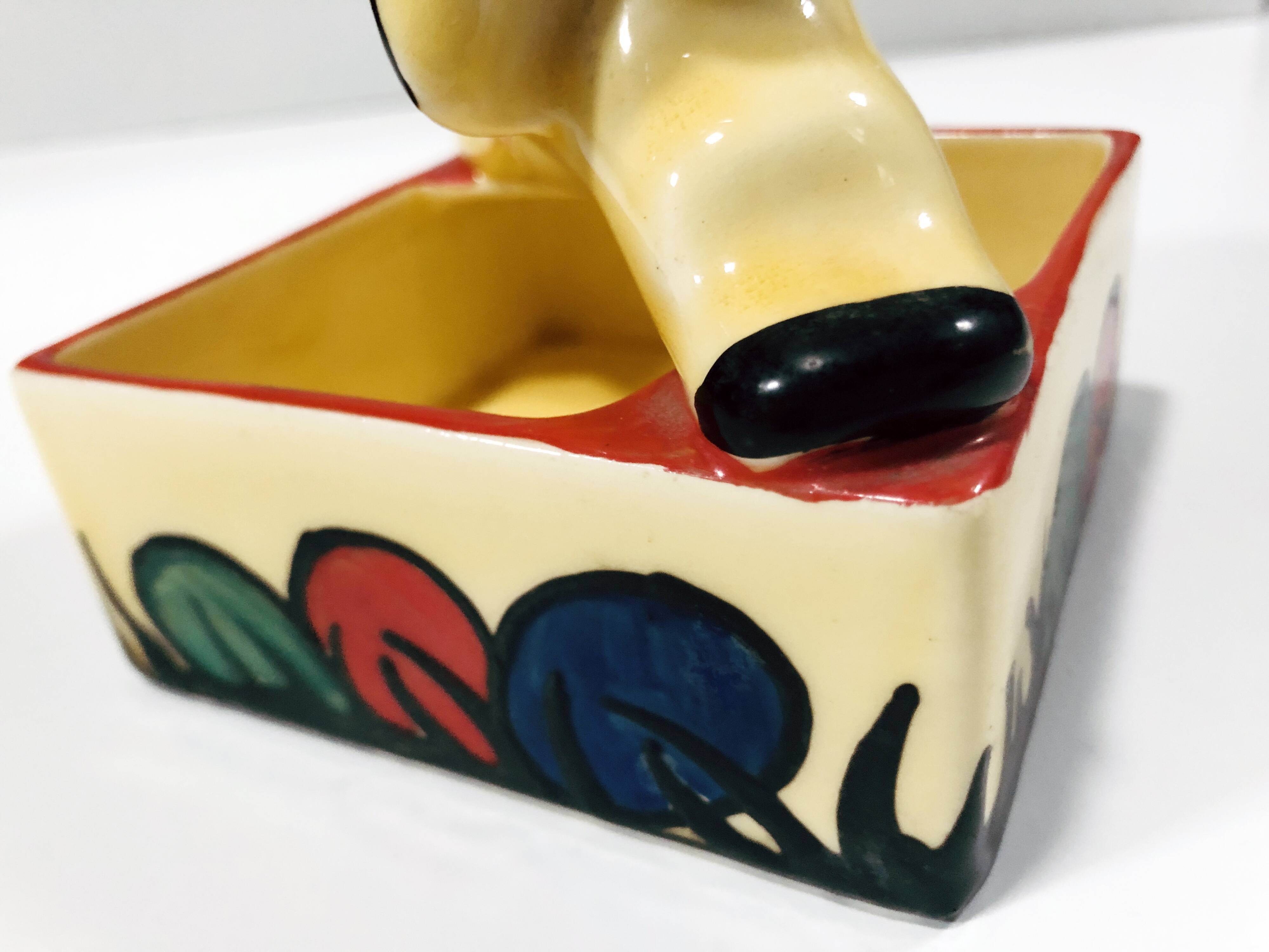 Rabbit Ashtray • Empty Pocket • Earthenware • Art Deco • Ditmar Urbach • 1930
