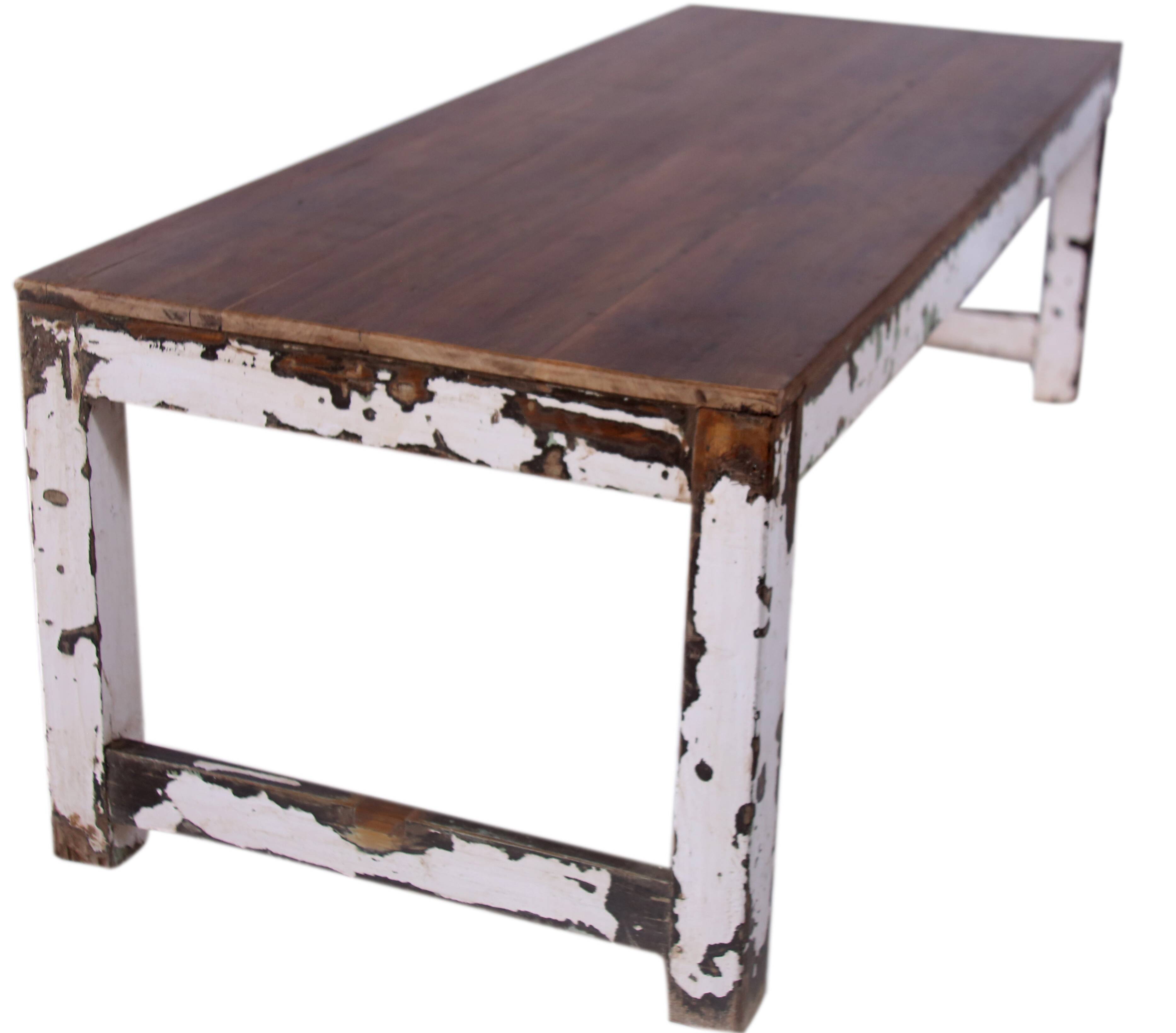 Burmese teak coffee table