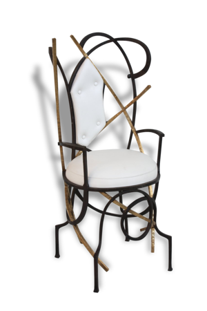 Fauteuil en fer forgé