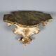Shelf model with a carved wooden mirror, Baroque style, 19th century.