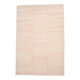 7x10 Light Pink Handmade Wool Jute Kilim Rug, 224x325Cm