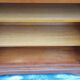 Entrance furniture in cherry wood with door and drawers H 83 cm