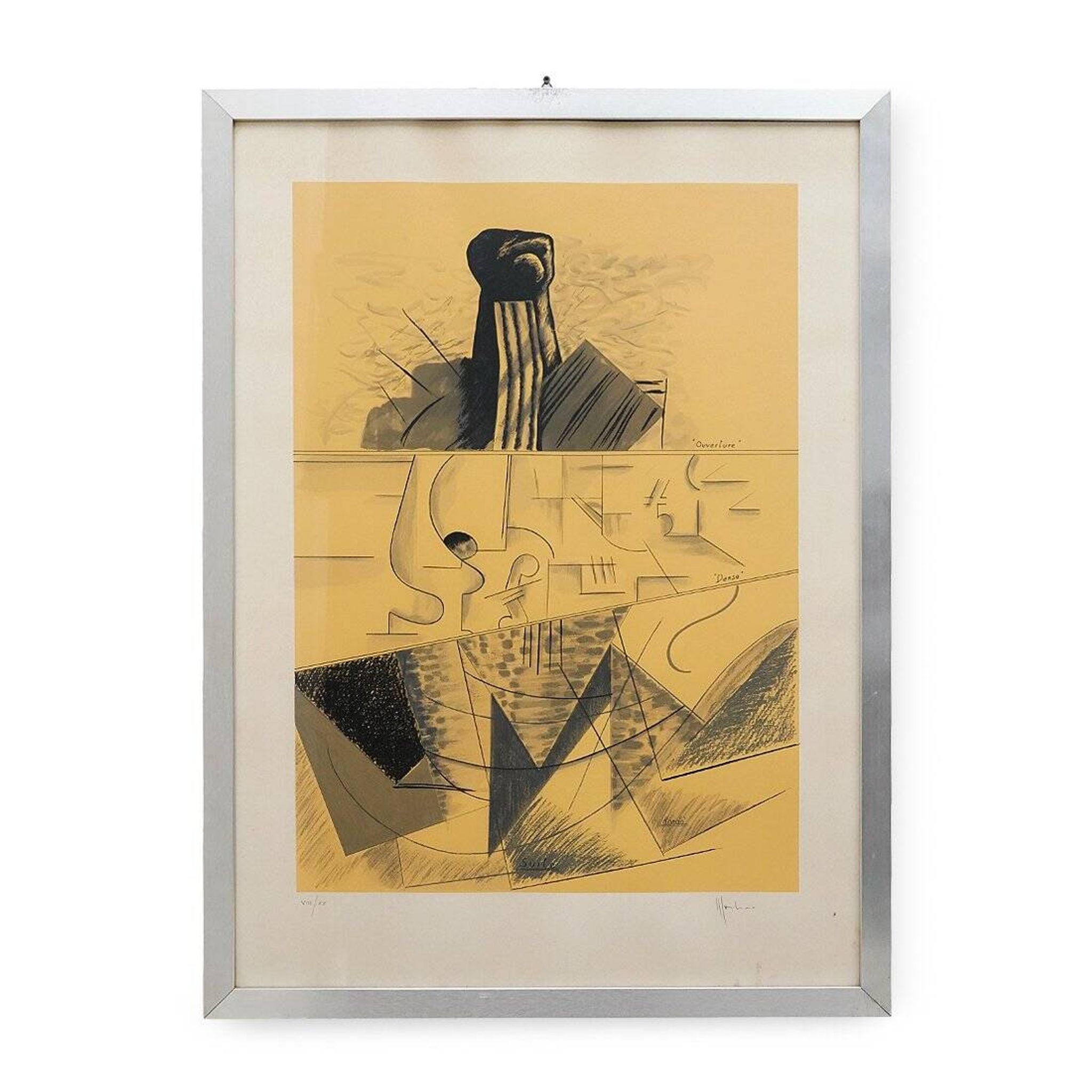 Aldo Mondino, Dance, colour lithograph on paper, 1970s