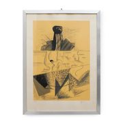 Aldo Mondino, Dance, colour lithograph on paper, 1970s