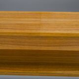 Large Minimalist Teak & Walnut Wall Unit, 1970s