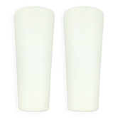 Paire de lampes murales en verre opalin XL de style mid-century modern par Wagenfeld, années 1950.