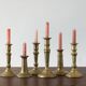 Vintage Brass Candlesticks, 1960s, Set of 6