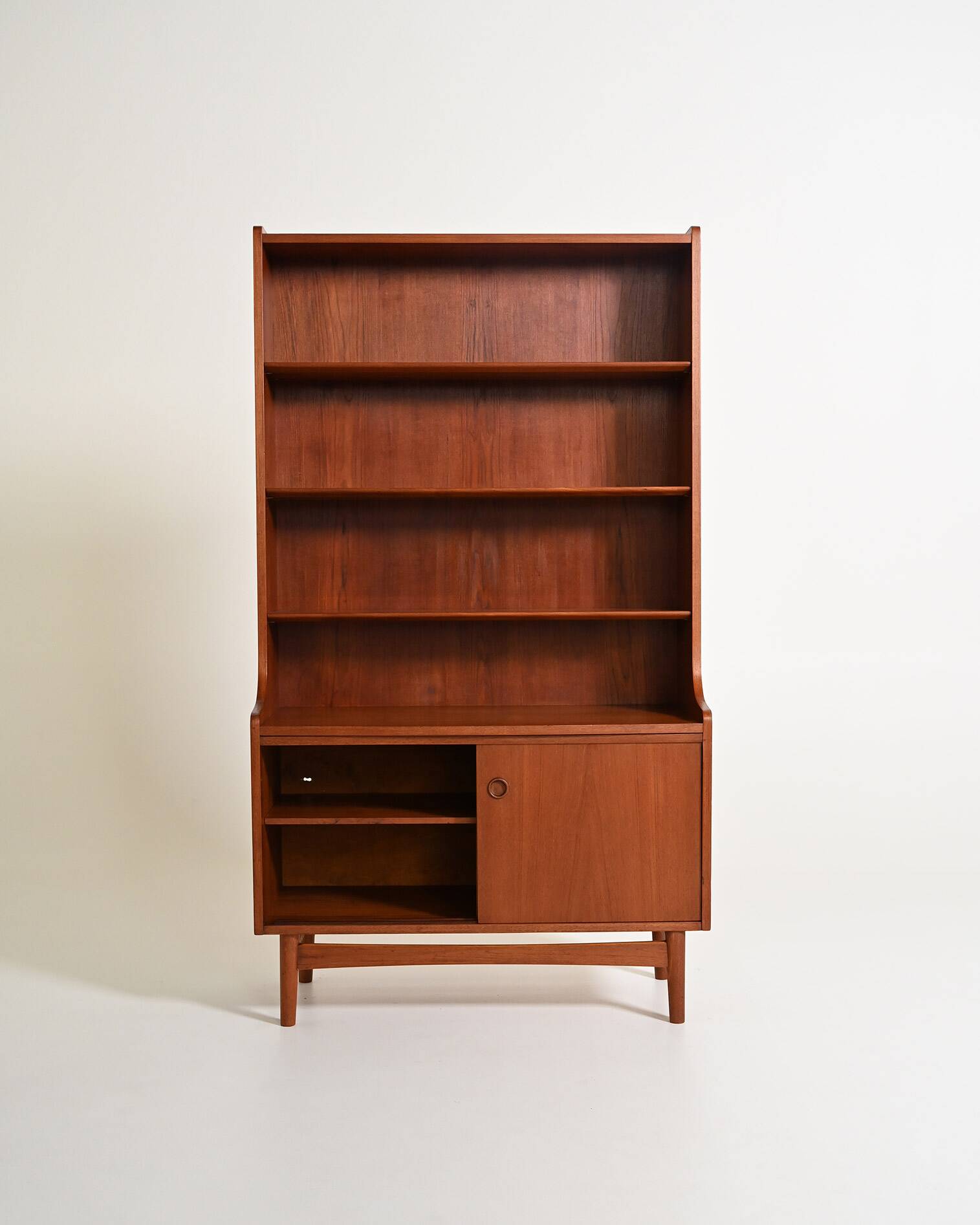 Teak bookcase by Johannes Sorth for Bornholms Møbelfabrik, 1960s