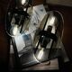 Pair of Veca wall sconces in smoked brown glass and chrome metal from the 1970s.