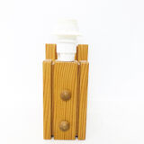 Scandinavian pine wall lamp, 1970-80