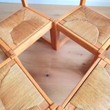 Set of 4 Maison Regain sled chairs from the 70s/80s